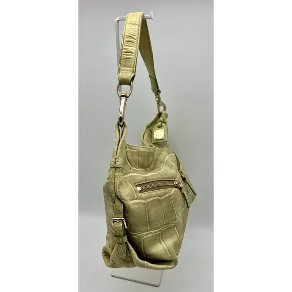 Vintage Dooney & Bourke Leather‎ Pistachio Green Hobo Shoulder Bag - Picture 3 of 9